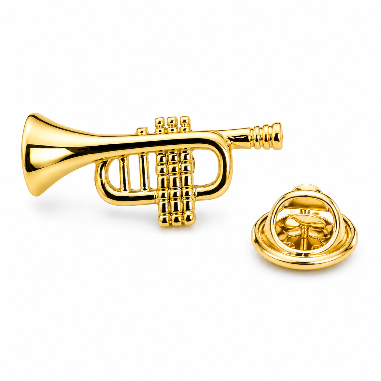 Golden Trumpet Lapel Pin