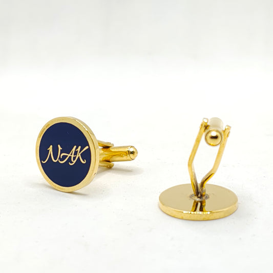 NAK Initial Monogram Cufflinks