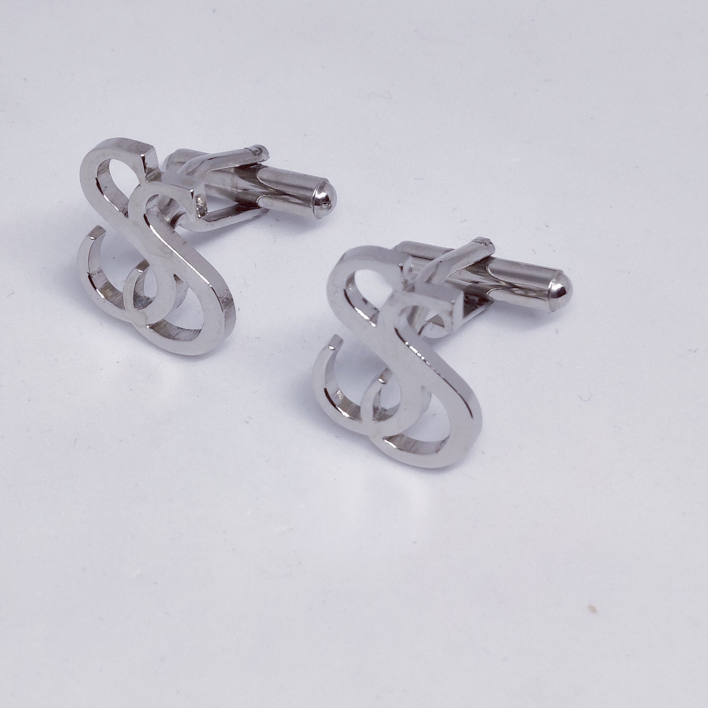 SS Double Initial Cufflinks