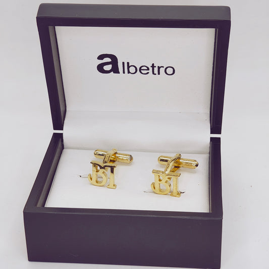 BI Double Initial Cufflinks