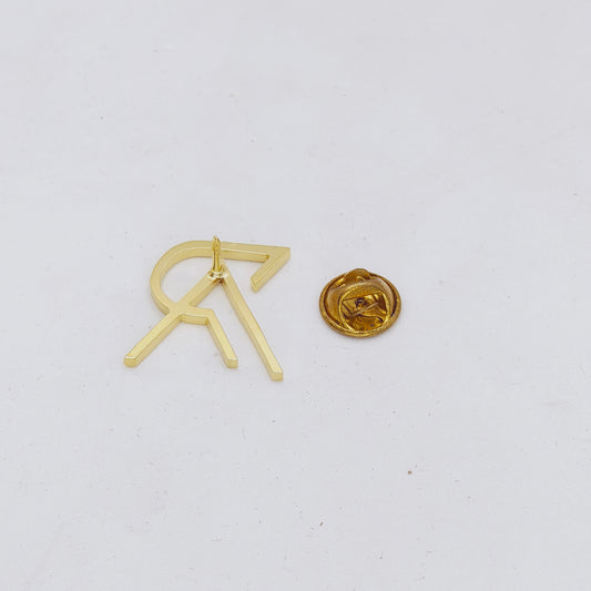 AP Double Initial Lapel Pin