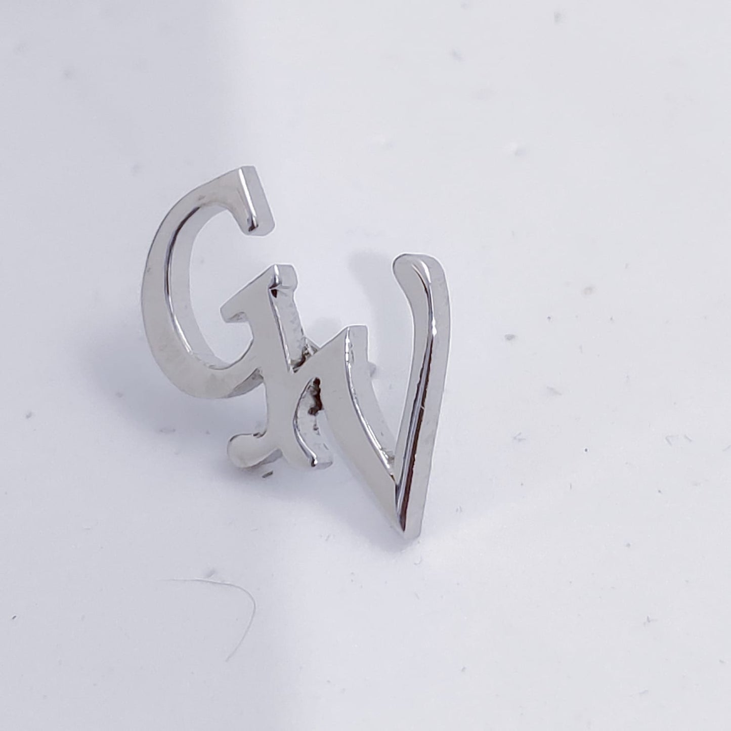 GV Double Initial Lapel Pin