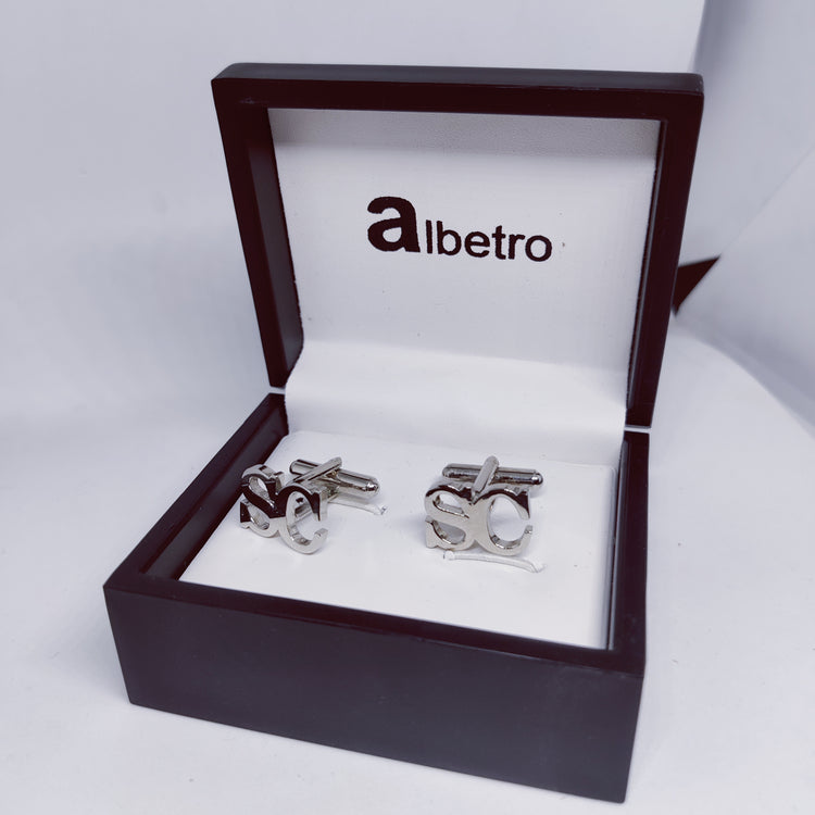 SC Double Initial Cufflinks