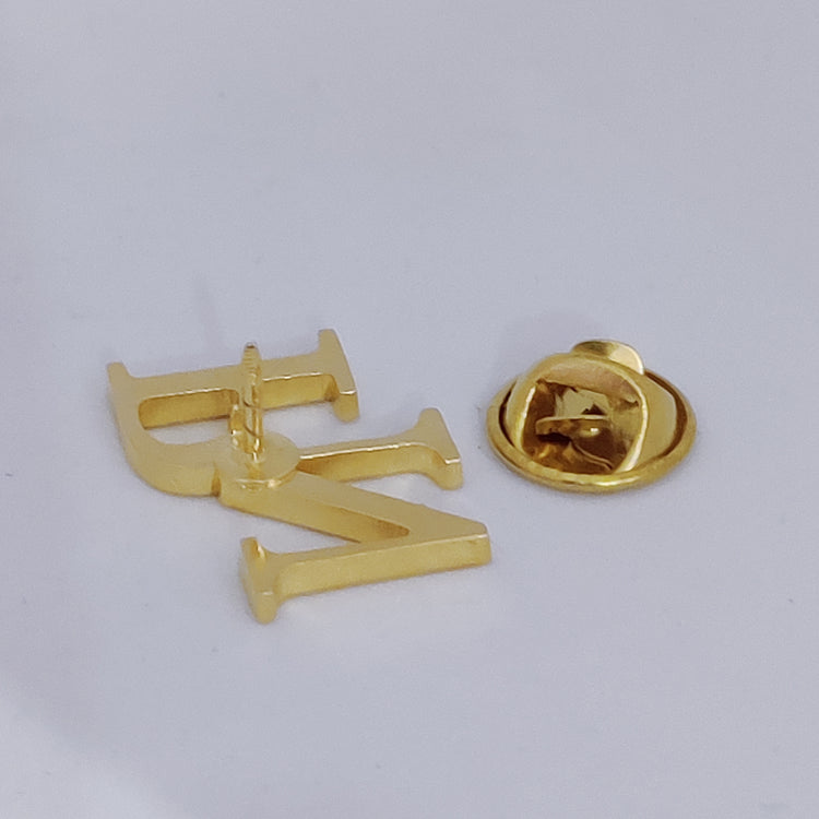 PN Double Initial Lapel Pin