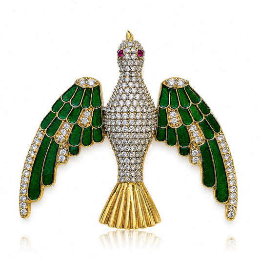 Pakshi Vimana Brooch