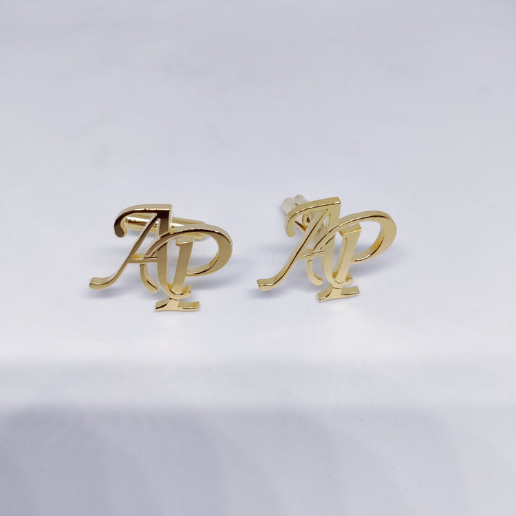 AP Double Initial Cufflinks