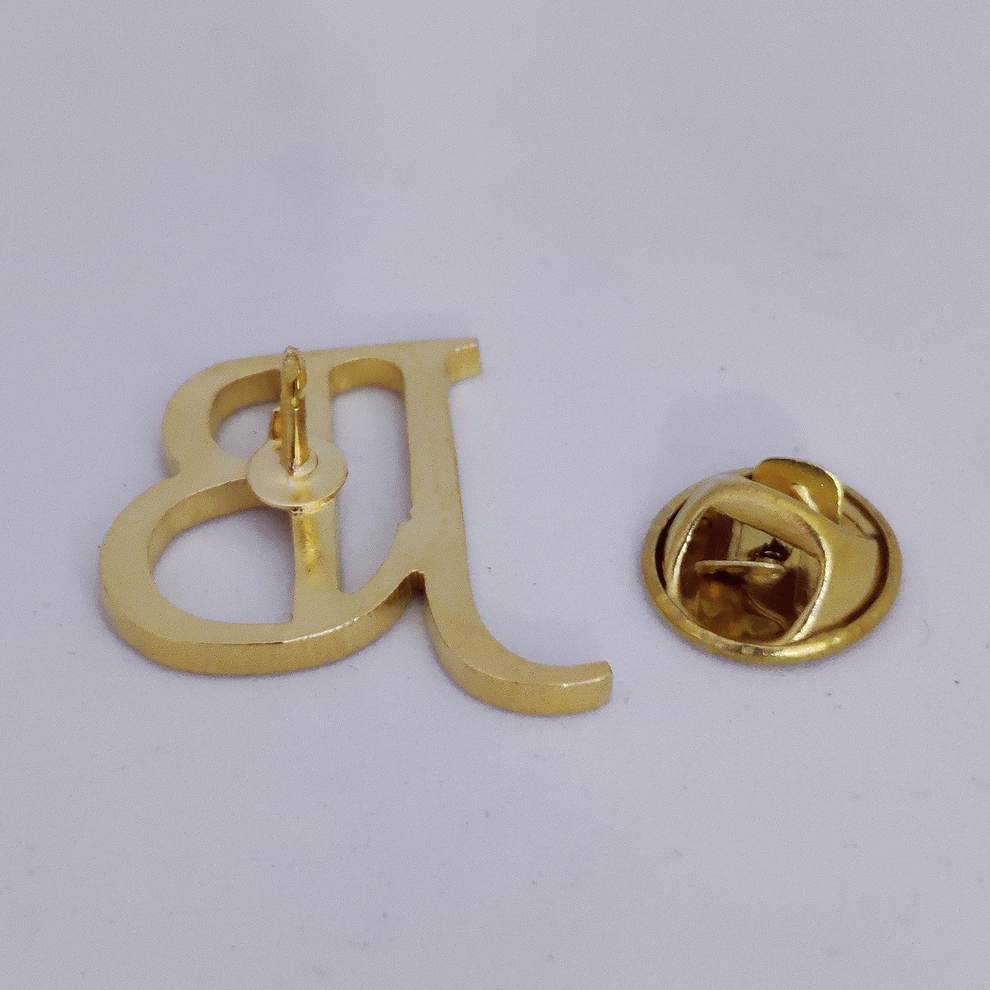 JB Double Initial Lapel Pin
