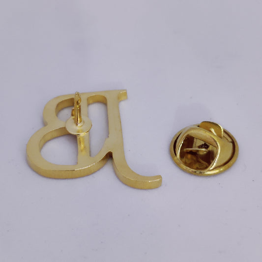 JB Double Initial Lapel Pin