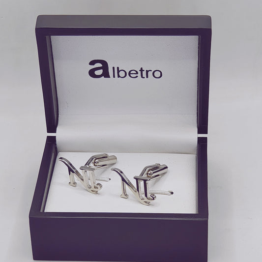 NI Double Initial Cufflinks
