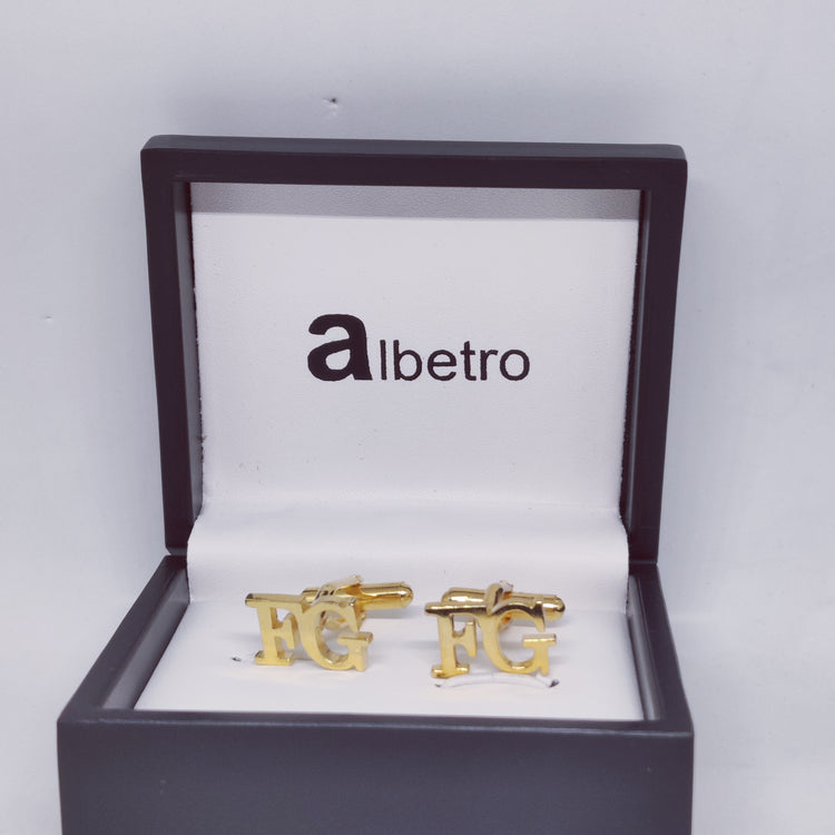 FG Double Initial Cufflinks