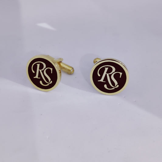 RS Initial Monogram Cufflinks