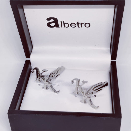 KK Double Initial Cufflinks