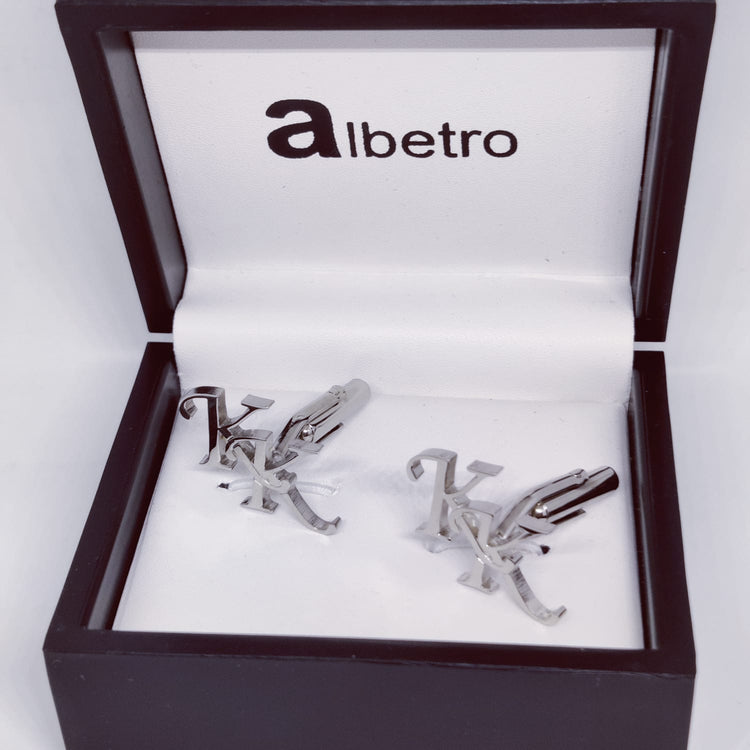 KK Double Initial Cufflinks