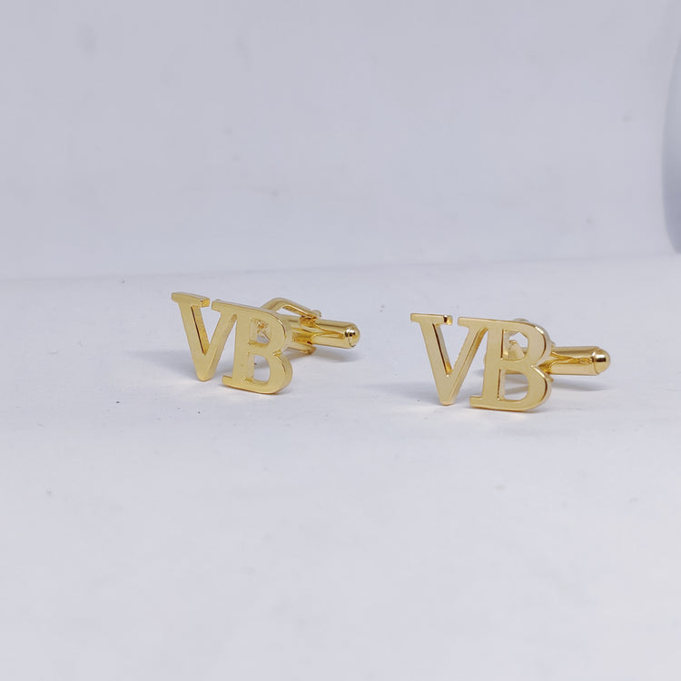 VB Double Initial Cufflinks