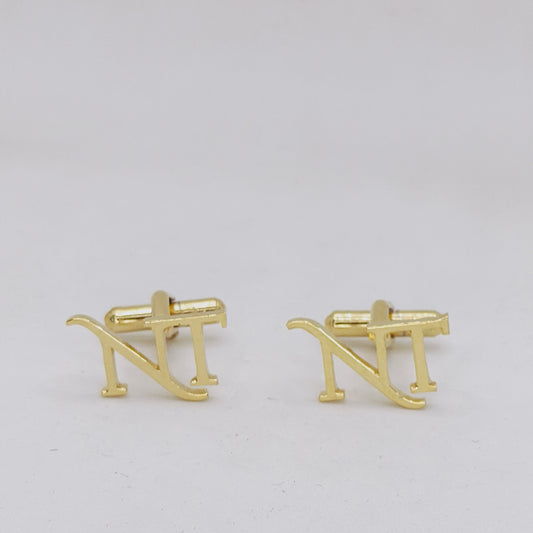 NT Double Initial Cufflinks