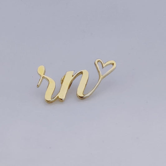RN Double Initial Lapel Pin