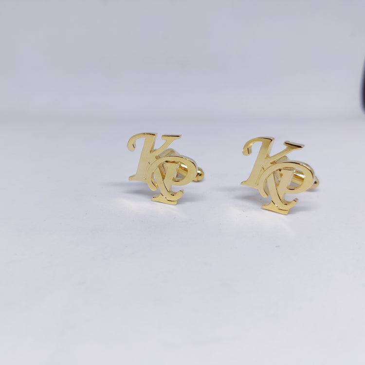 KP Double Initial Cufflinks