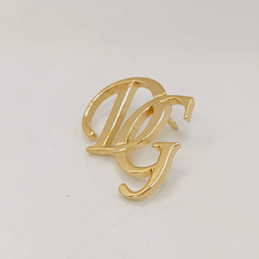 DG Double Initial Lapel Pin