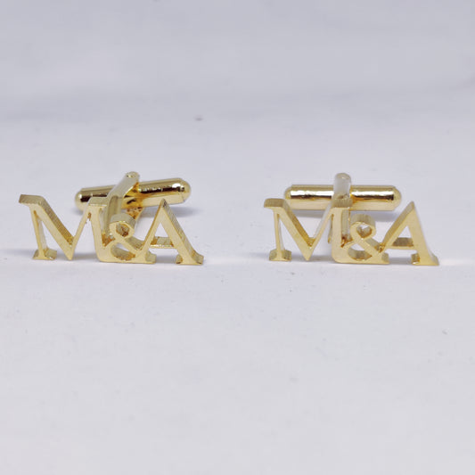M&A Triple initial cufflinks