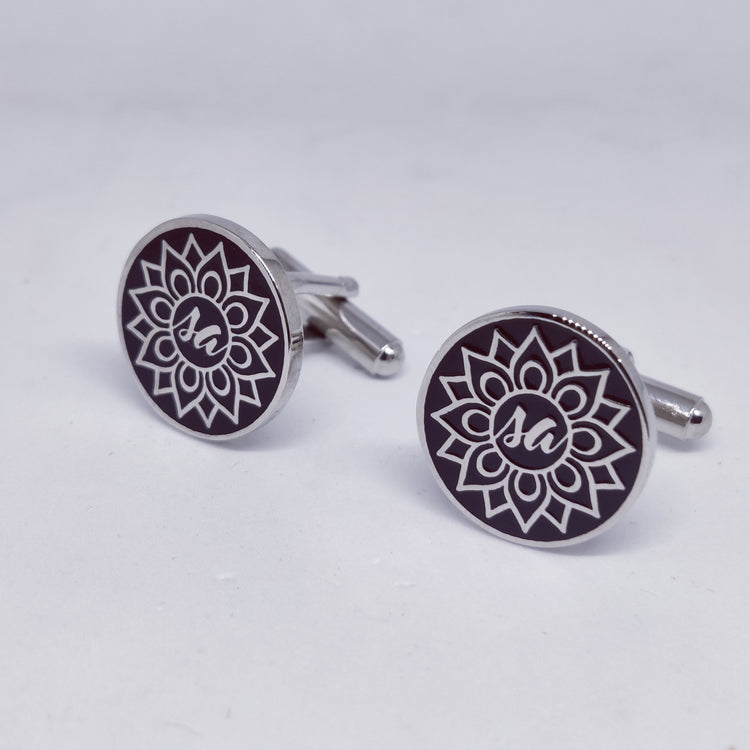 SA initial monogram cufflinks