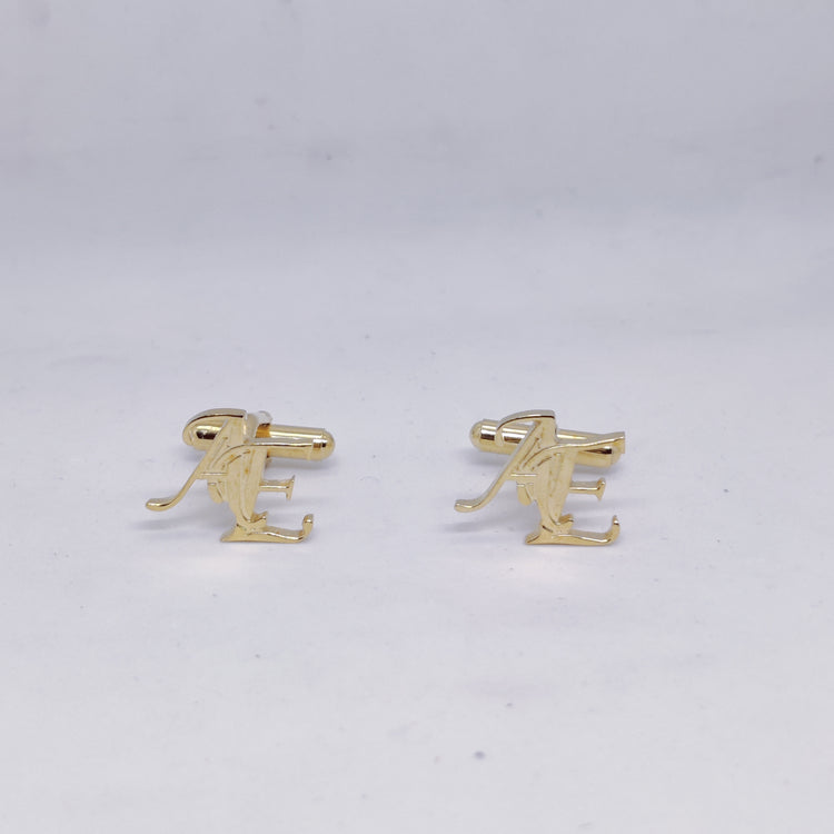 AE Double Initial Cufflinks