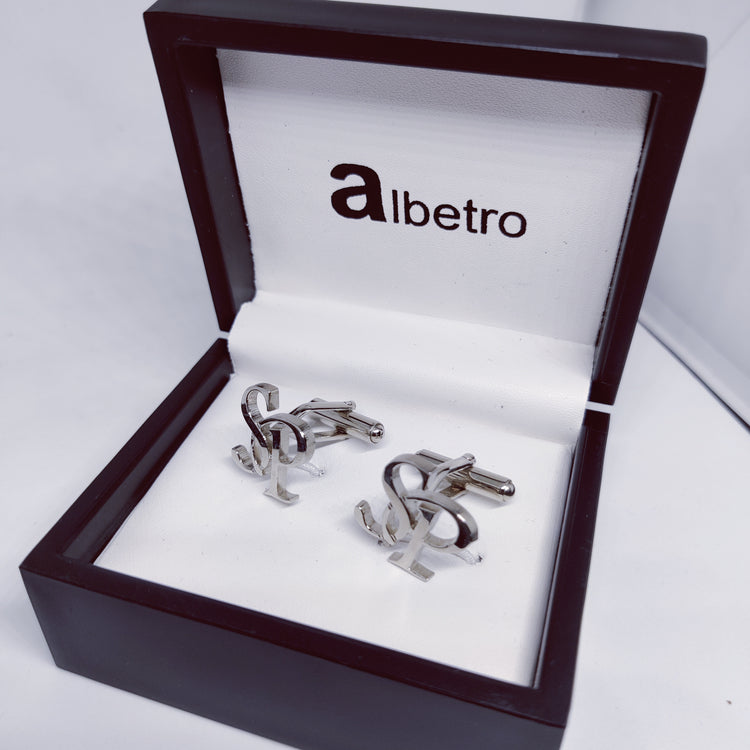 SP Double Initial Cufflinks