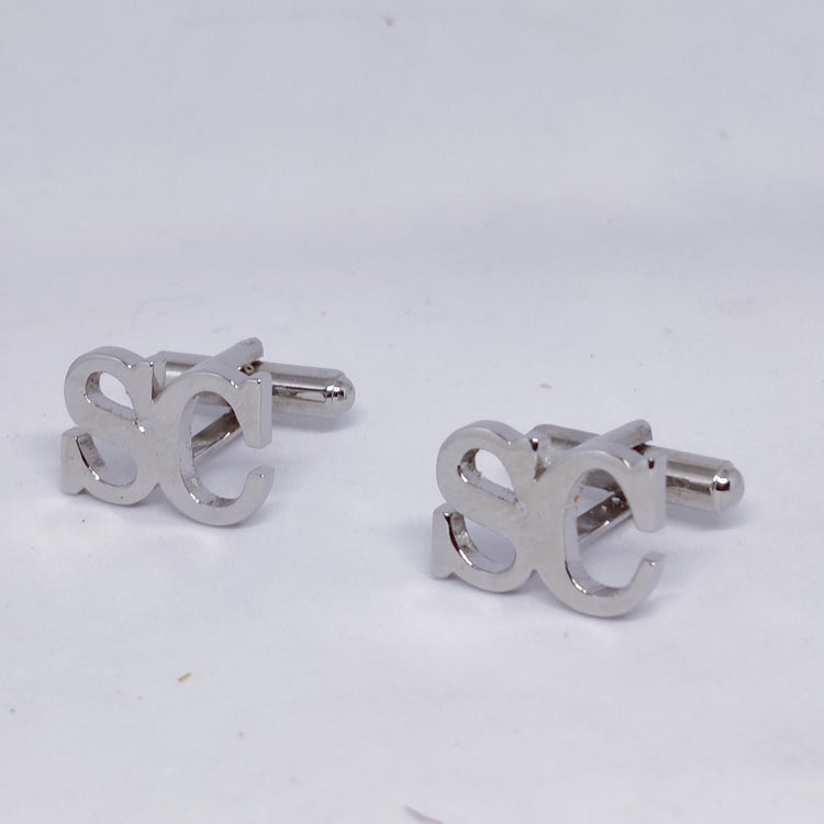 SC Double Initial Cufflinks