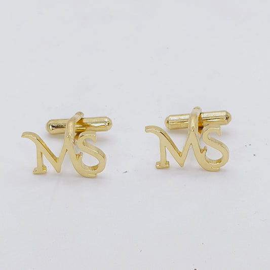 MS Double Initial Cufflinks