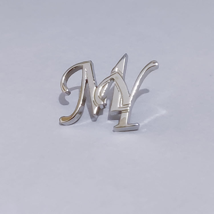 MY Double Initial Lapel Pin