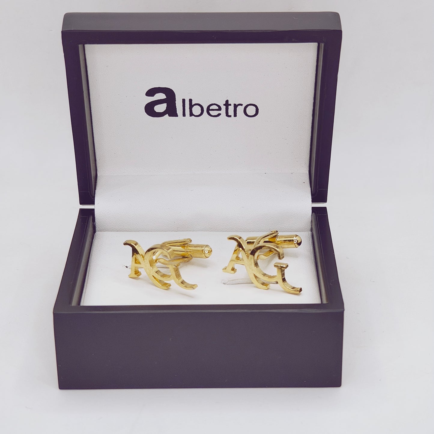AG Double Initial Cufflinks