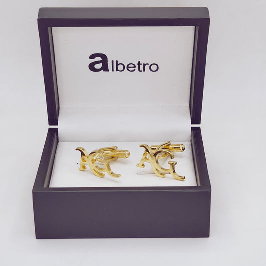 AG Double Initial Cufflinks