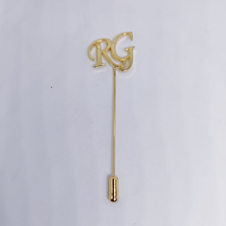 RG Double Initial Lapel Pin