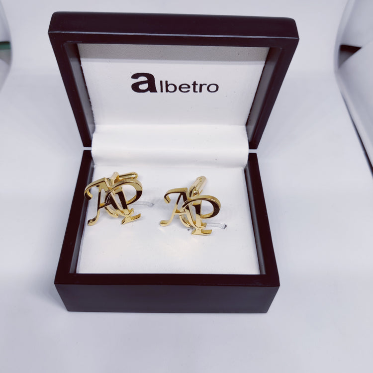AP Double Initial Cufflinks