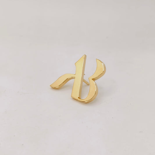 AB Double Initial Lapel Pin