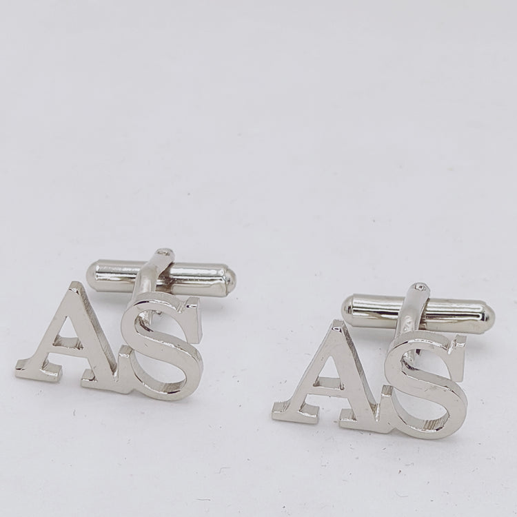 AS Double Initial Cufflinks
