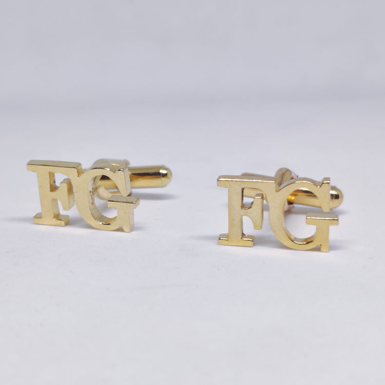 FG Double Initial Cufflinks