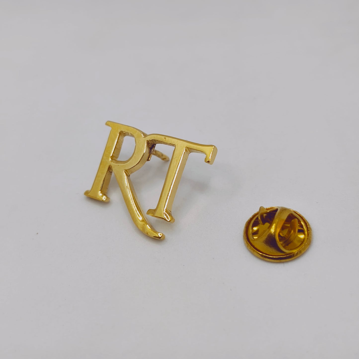 RT Double Initial Lapel Pin