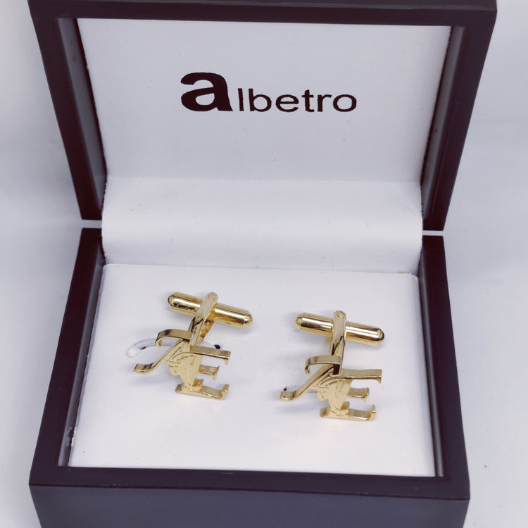 AE Double Initial Cufflinks