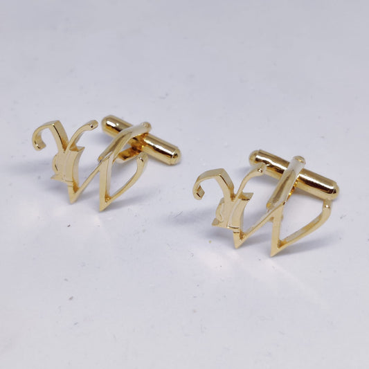 YW Double Initial Cufflinks
