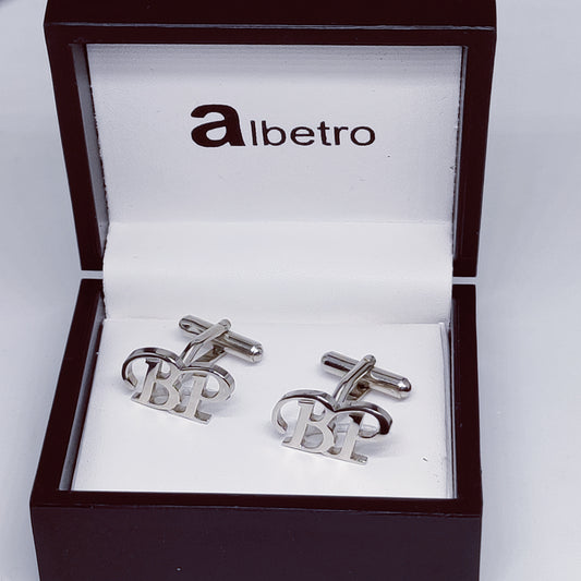 BP Double Initial Cufflinks