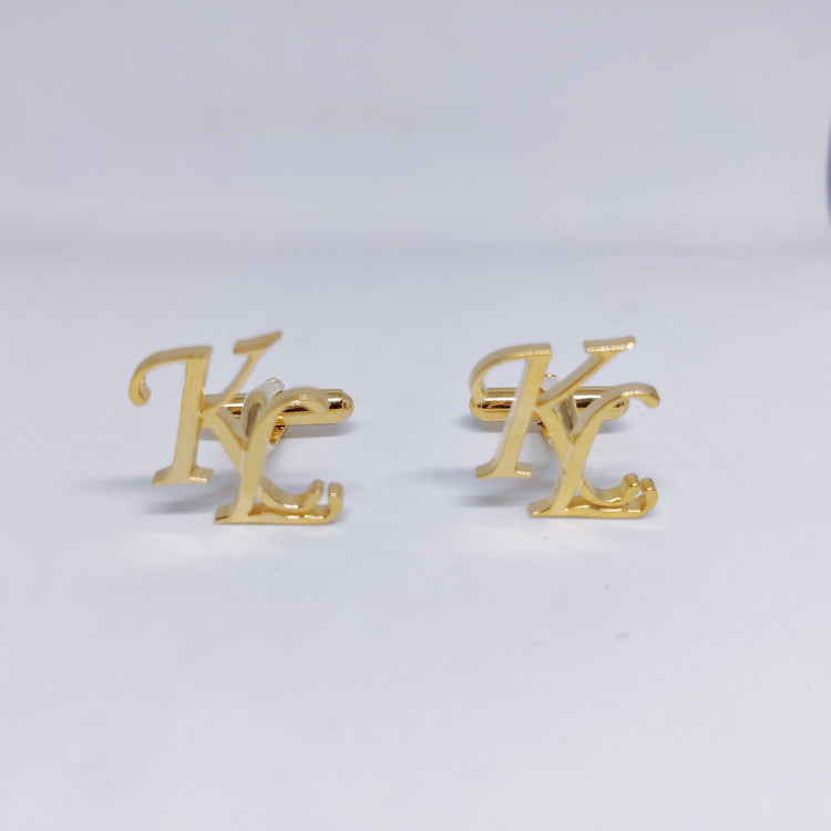 KL Double Initial Cufflinks