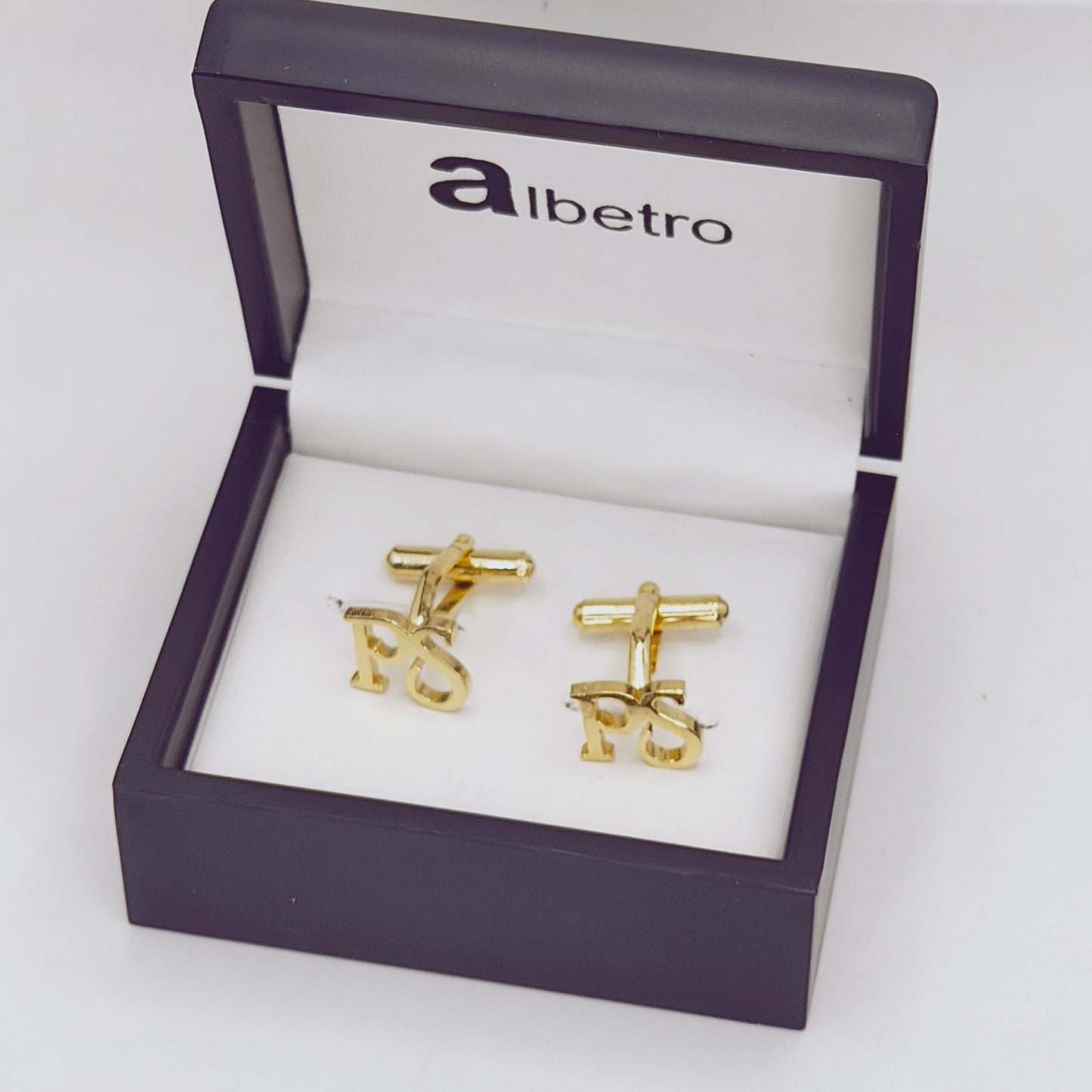 PS Double Initial Cufflinks