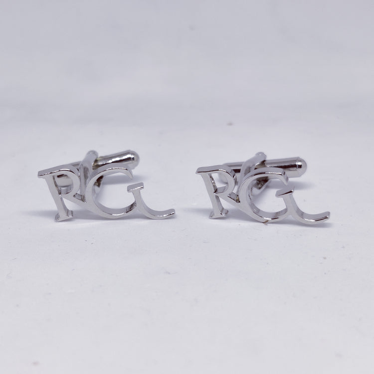 RG Double initial cufflinks