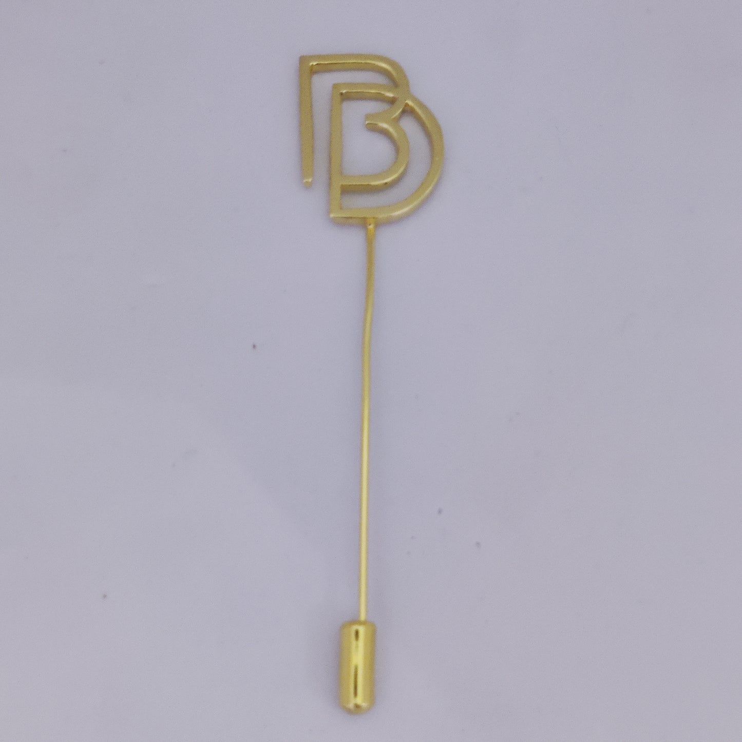 BD Double Initial Lapel Pin