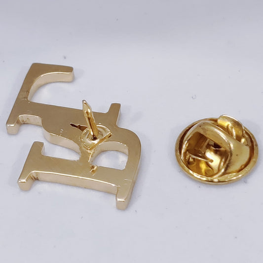 RL Double Initial Lapel Pin