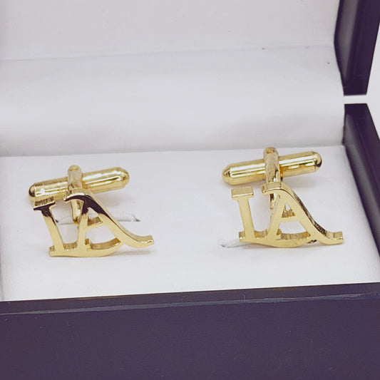 LA Double Initial Cufflinks