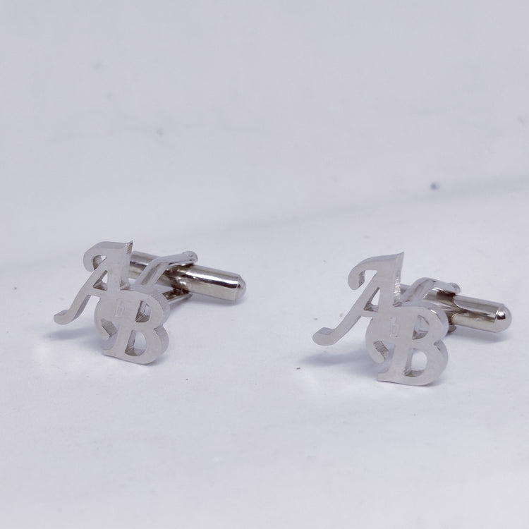 AB Double Initial Cufflinks