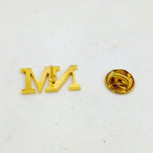 NM Double Initial Lapel Pin