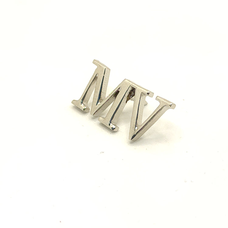 MV Double Initial Lapel Pin
