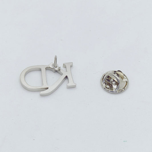 KD Double Initial Lapel Pin